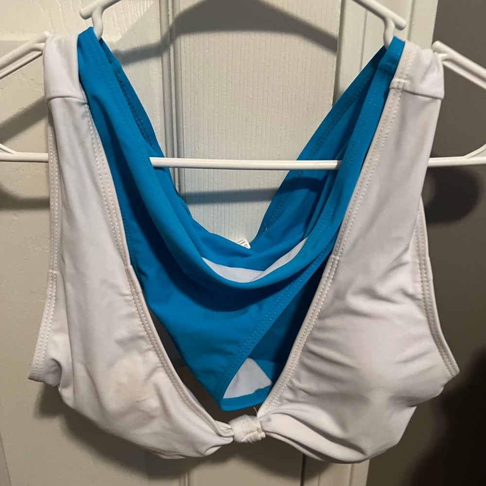 New without tags blue and white bikini